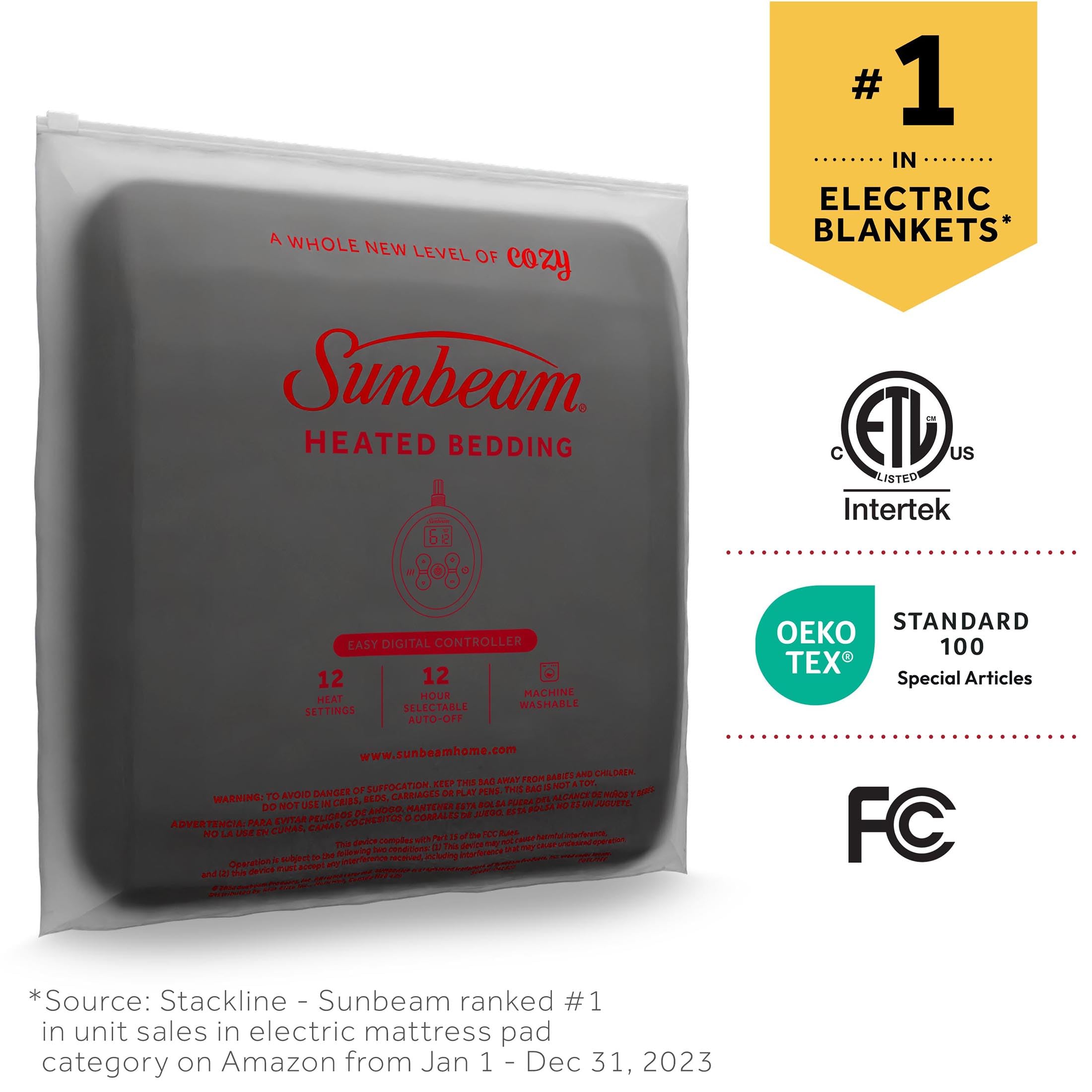 Sunbeam ambiance chambre Night Fog couleur neutre et décor harmonieux