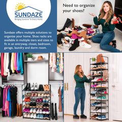Sundaze cadre métallique anti-rouille, stabilité durable pour chaussures