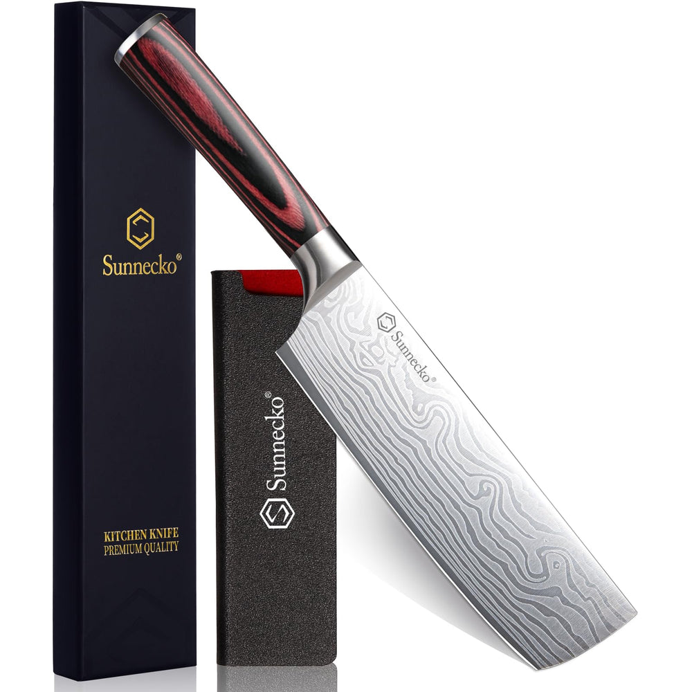 Sunnecko nakiri face avant montrant emballage cadeau et bénéfice durabilité
