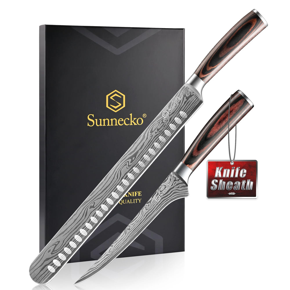 Sunnecko couteau trancheur 12" face avant pour tranches régulières