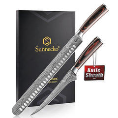 Sunnecko couteau trancheur 12" face avant pour tranches régulières