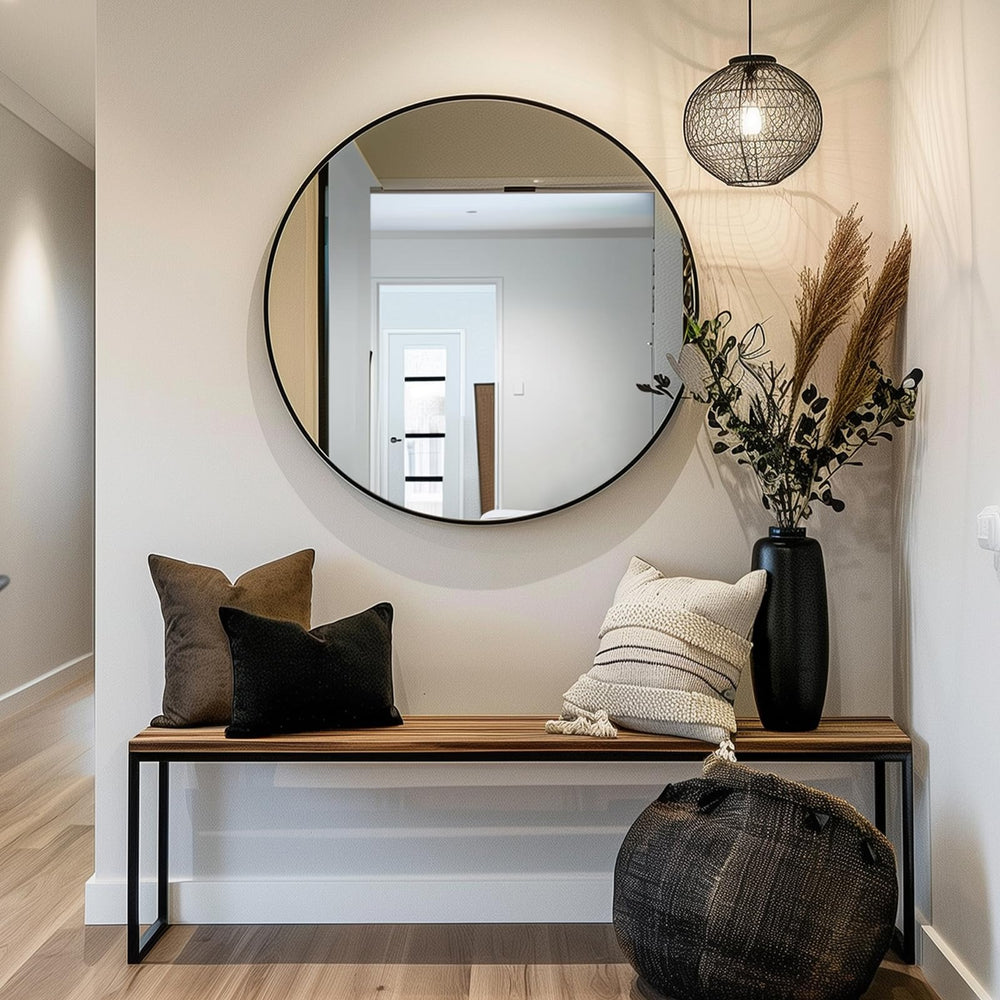 Sunniry miroir installé en salle de bain apportant élégance et fonctionnalité