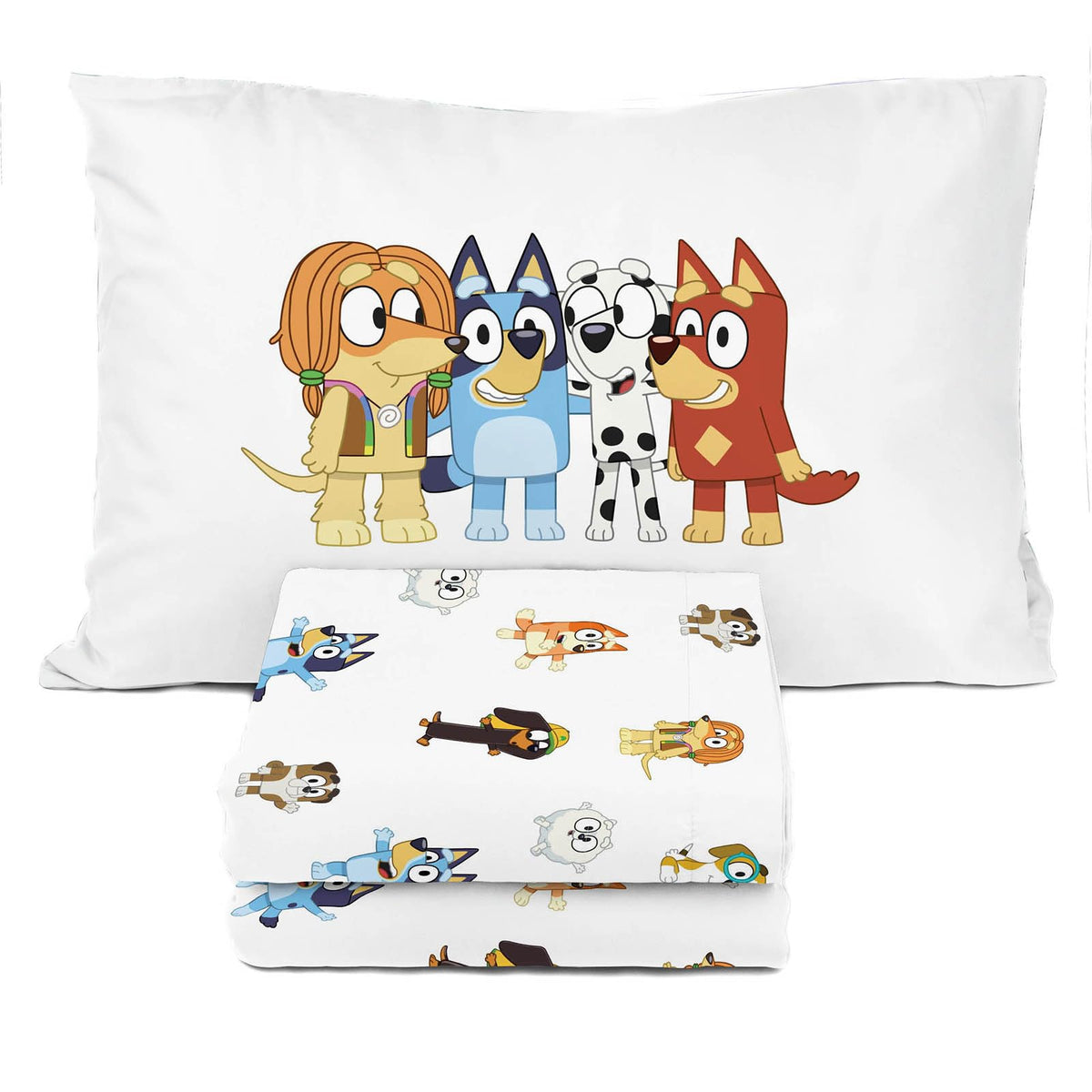 Sunny Side Up vue avant de la parure Bluey montrant couleurs vives et design ludique