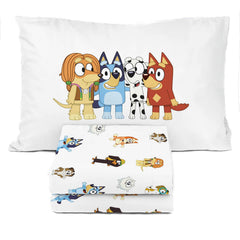 Sunny Side Up vue avant de la parure Bluey montrant couleurs vives et design ludique