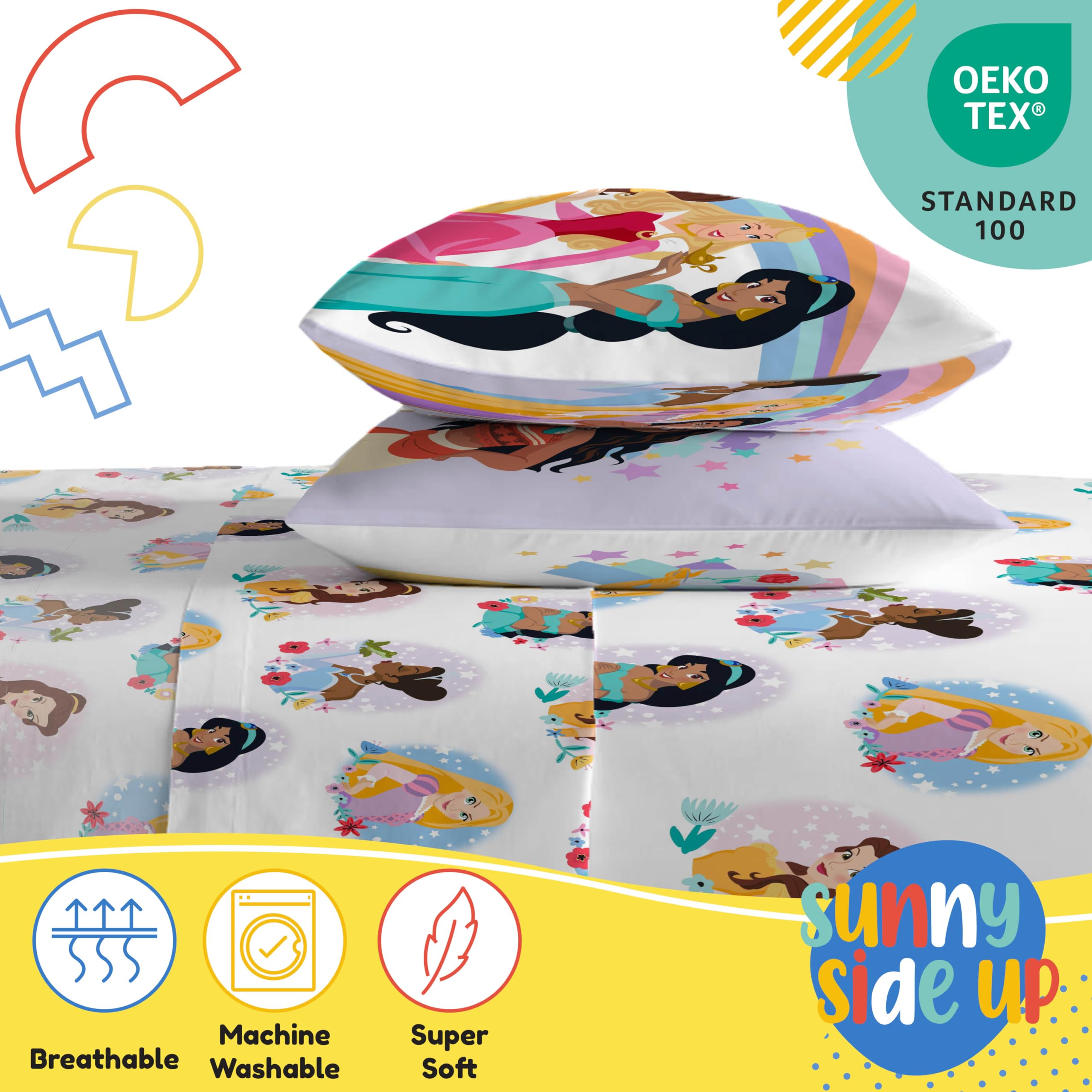 Sunny Side Up drap‑housse en place sur matelas, maintien et ajustement