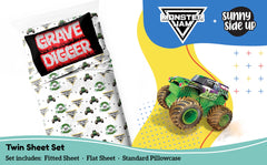 Sunny Side Up gros plan de l'impression Grave Digger, détail net et durable