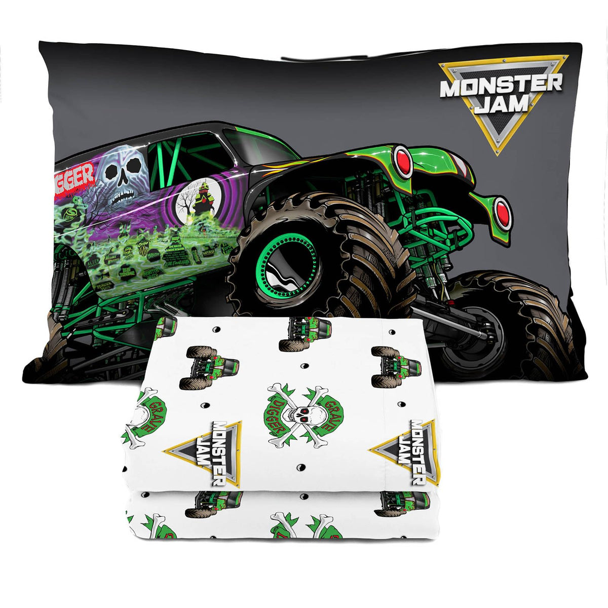 Sunny Side Up face avant du set montrant Grave Digger et couleurs vives, attire et apaise
