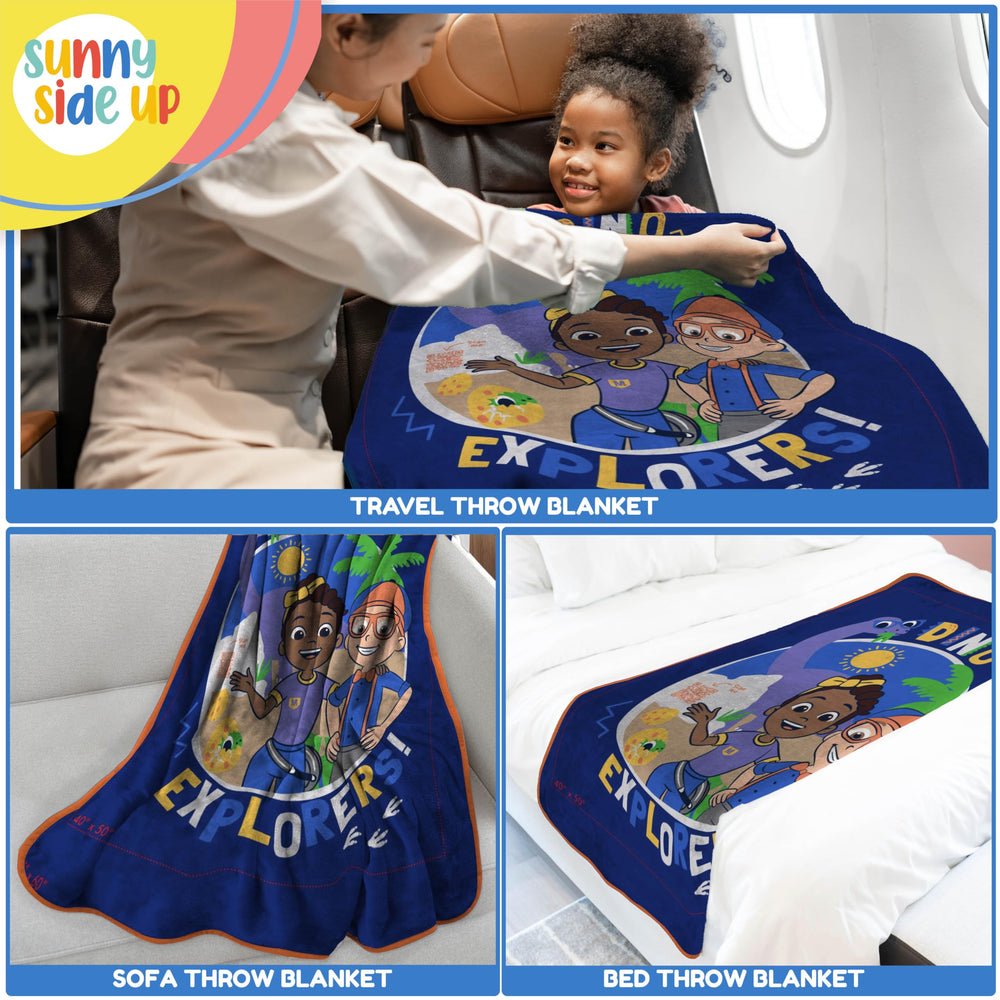 Sunny Side Up plaid Blippi enfant emmitouflé, confort sûr pour les fans