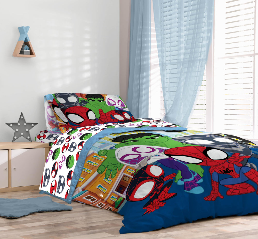 Sunny Side Up comparaison taille sur lit double, dimensions claires et compatible