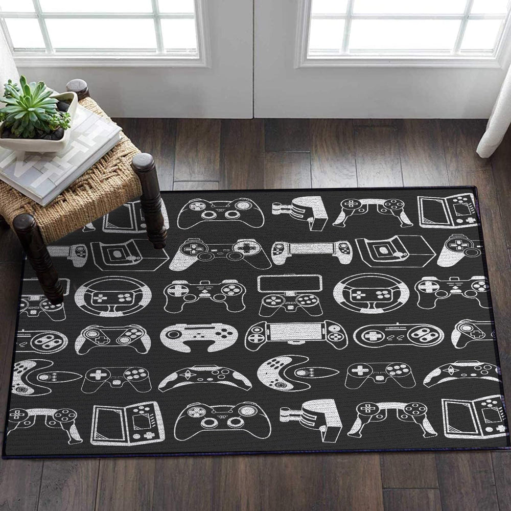Sunnycitron tapis taille 59x39 près d'un fauteuil pour échelle