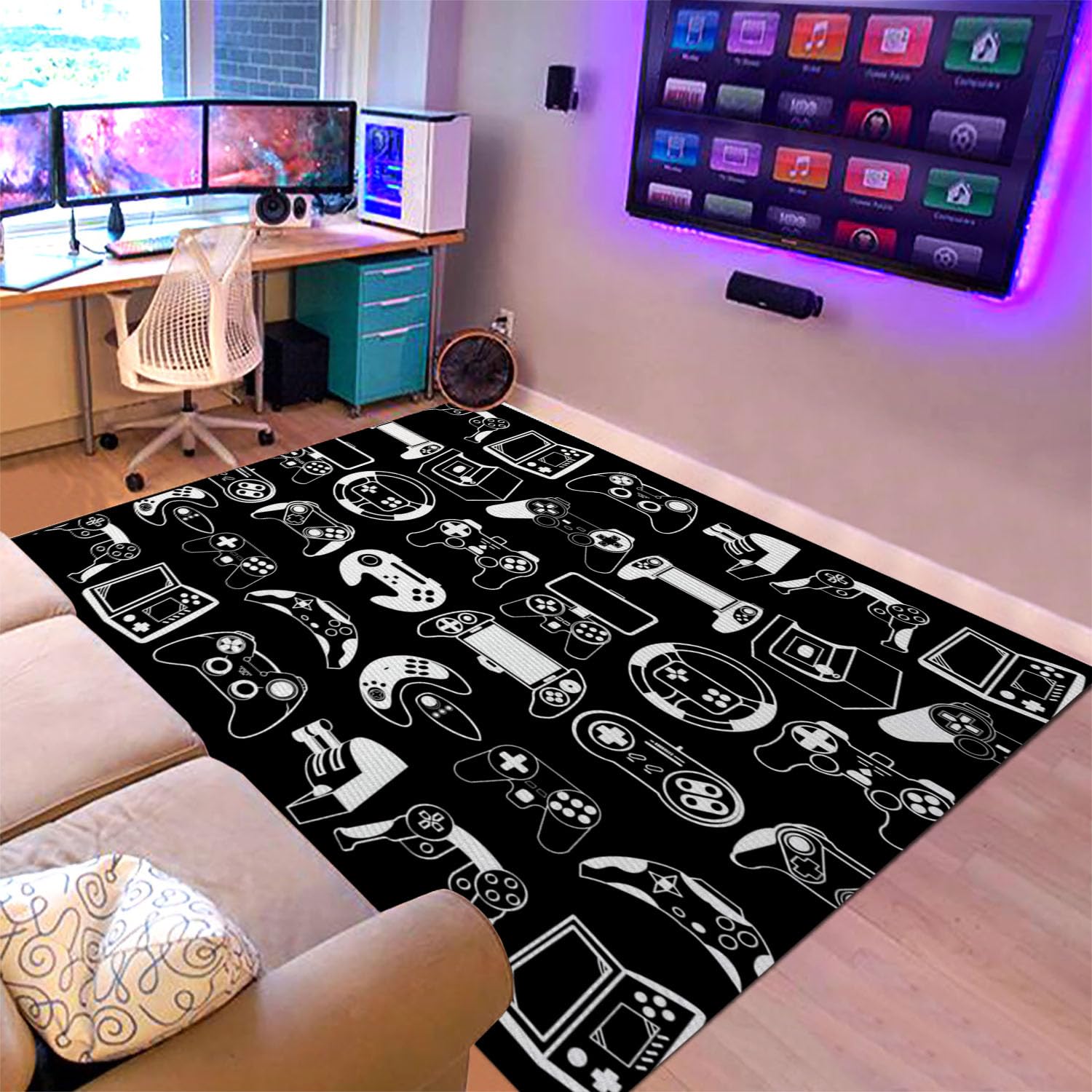 Sunnycitron tapis gaming vue face apportant style et confort