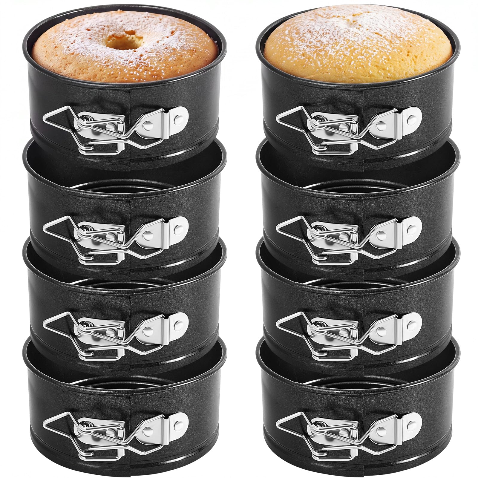 Sunnyray vue avant du lot de huit moules, rangement pratique et gain de temps