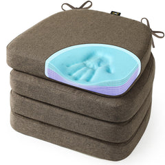 sunrox vue avant paquet de 4 coussins, confort uniforme pour chaises