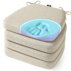 SUNROX face avant du coussin crème montrant le design et la couleur, esthétique et neutre