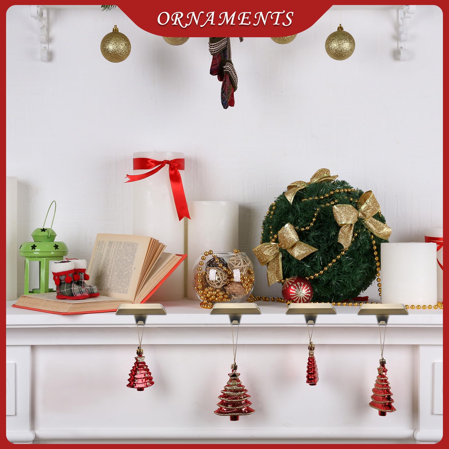 Sunshane support décoré DIY avec ornements pour personnaliser déco de Noël