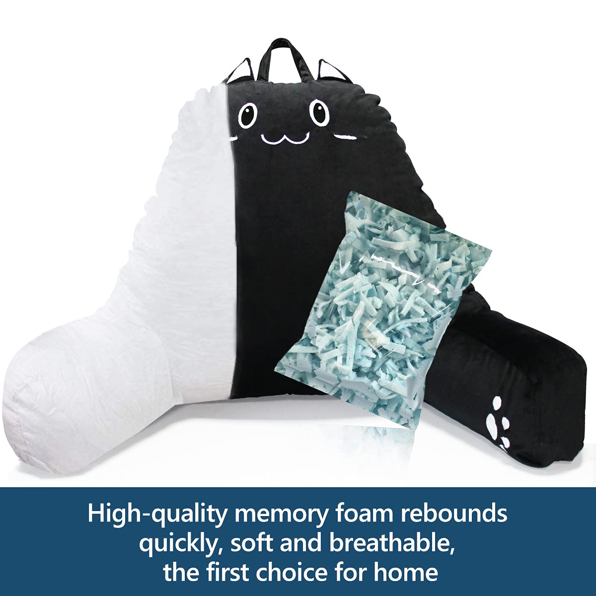 SUNSIDE coussin chat intégré en décor de chambre apportant touche cosy