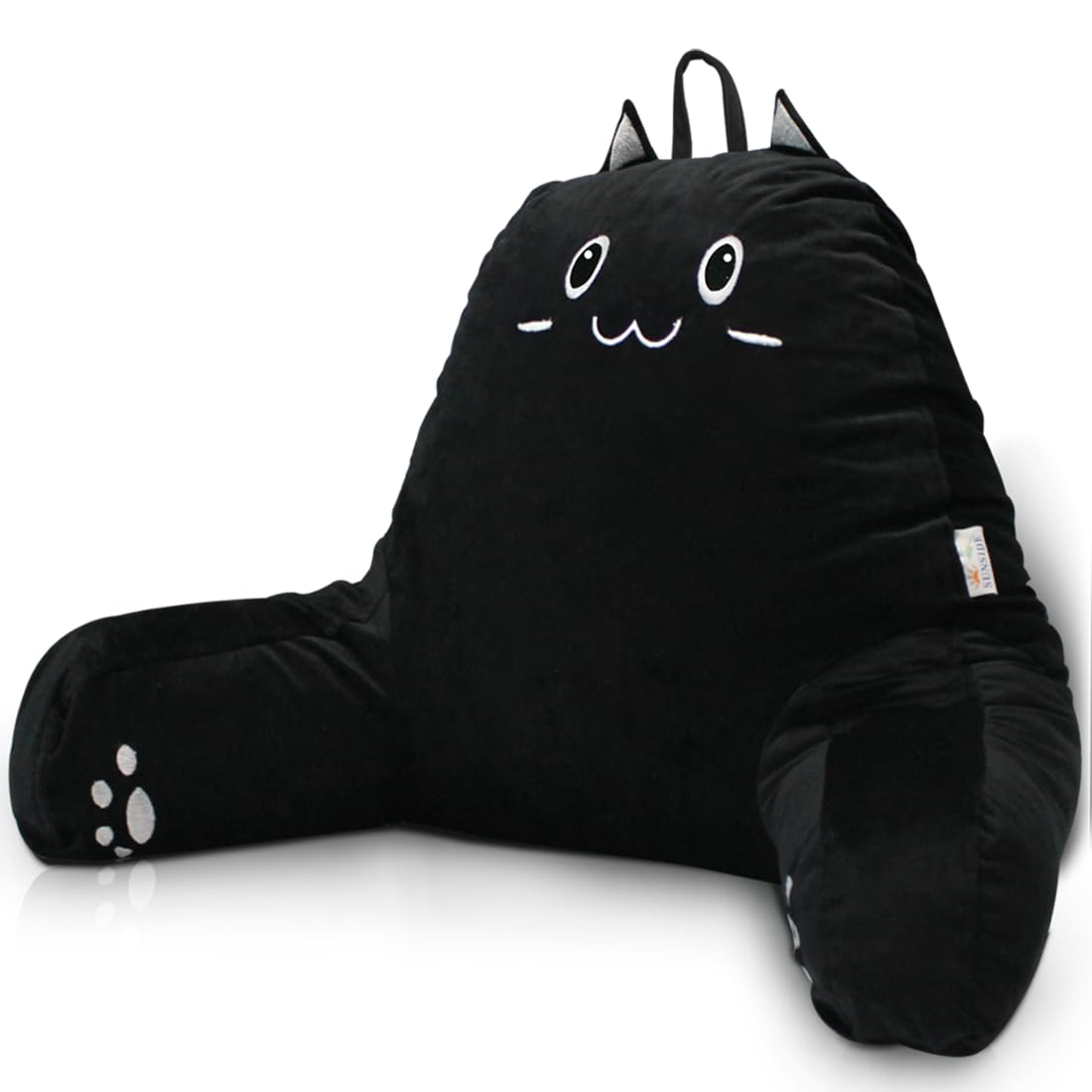 SUNSIDE coussin chat face avant montrant silhouette et confort décoratif