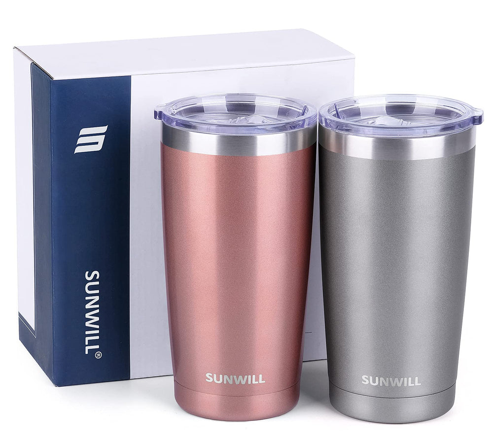 SUNWILL comparatif taille en main montrant capacité 20 oz facile à tenir