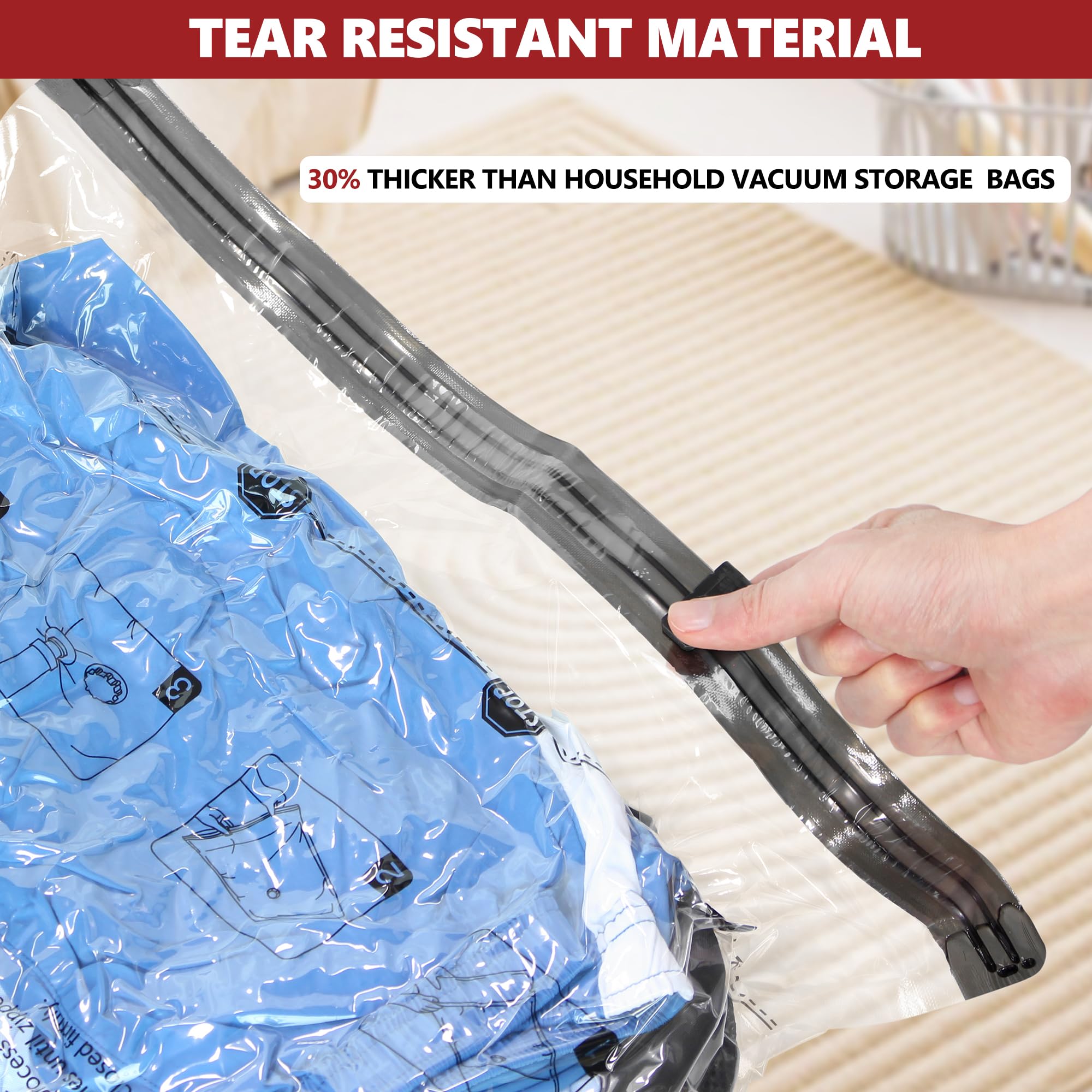 SUOCO sac transparent montrant contenu et identification facile