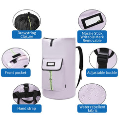 SUOVOCK poche frontale ouverte contenant détergent et accessoires