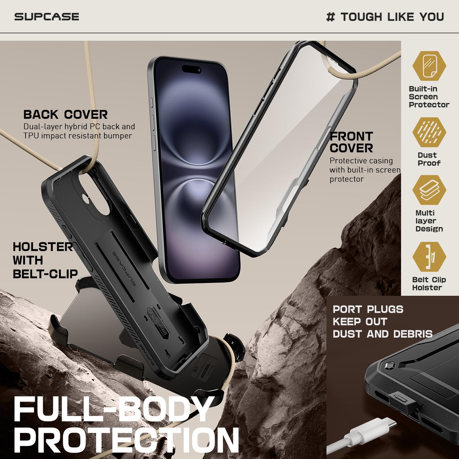SUPCASE démonstration de chute illustrant absorption des chocs et durabilité