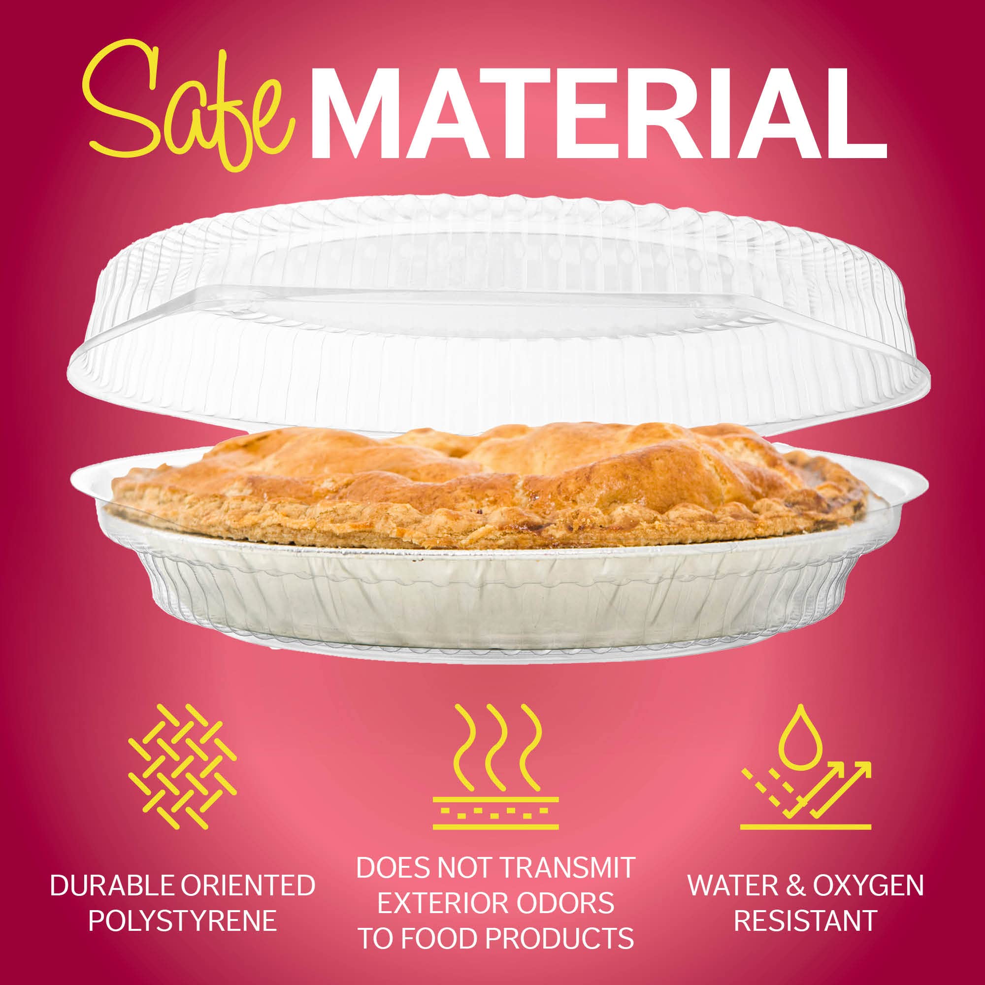 Supellectilem détail de la base concentrique assurant stabilité de la tarte