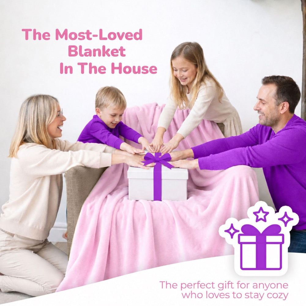 Super Blanky comparaison taille sur chaise pour couverture généreuse