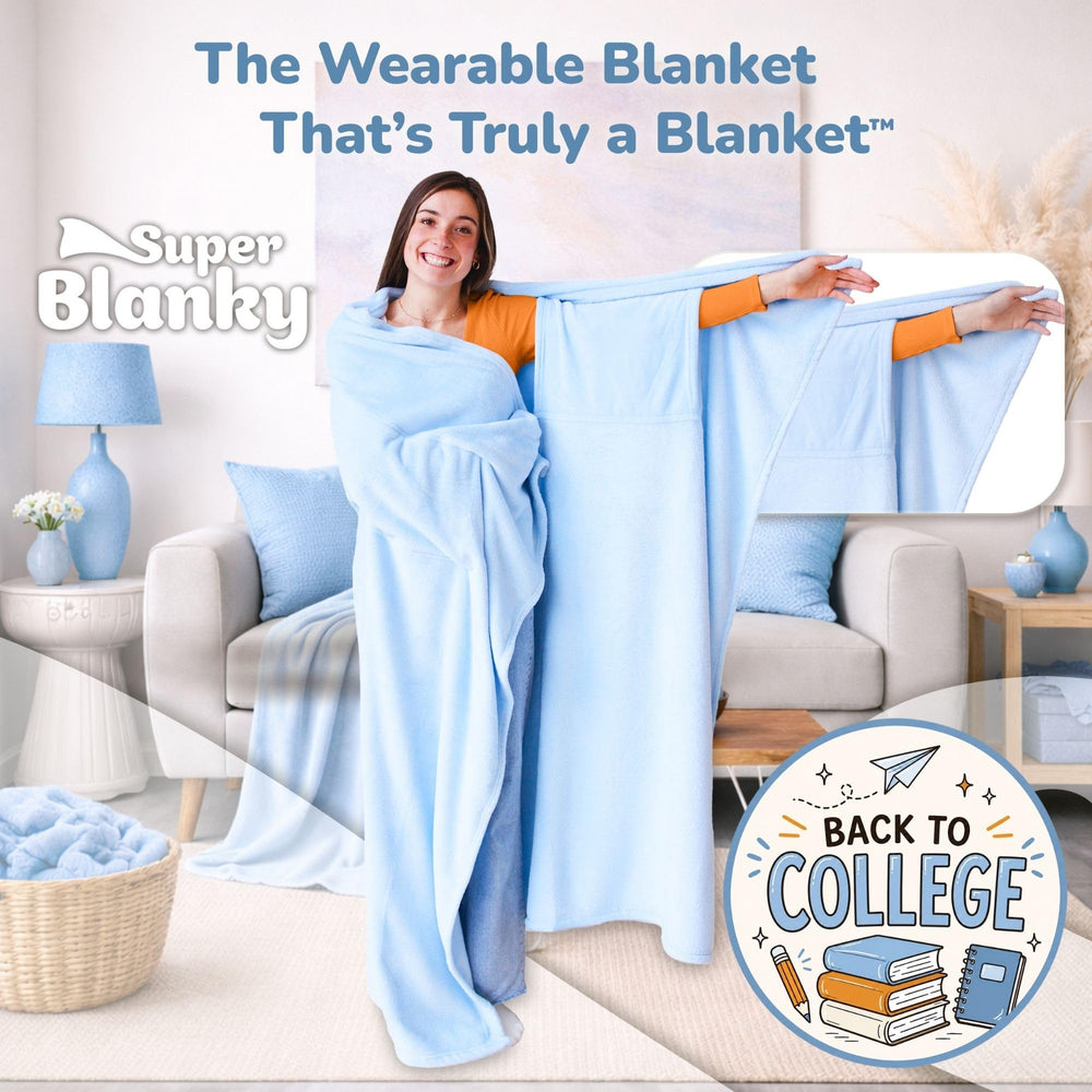 Super Blanky détail des poches et manches pour praticité et mobilité