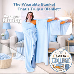 Super Blanky détail des poches et manches pour praticité et mobilité