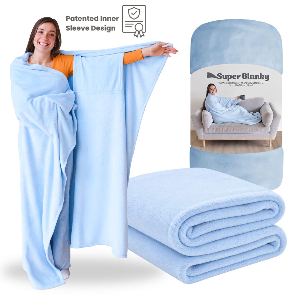 Super Blanky scène lifestyle pour couple suggérant confort partagé