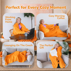 Super Blanky détail poche mains illustrant rangement pratique et chaleur