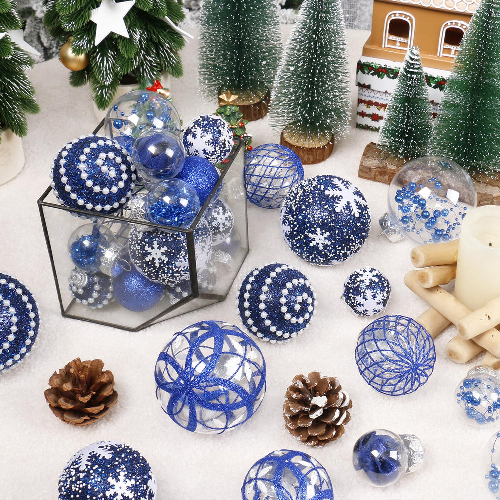 Super Holiday décoration de cheminée avec boules, crée ambiance chaleureuse