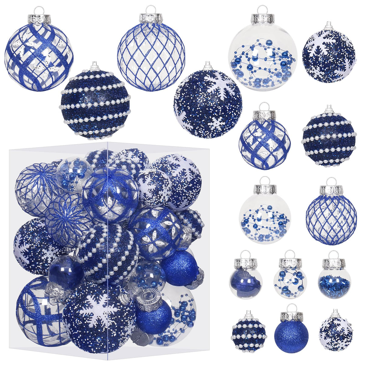 Super Holiday emballage du lot 33 boules, présentation pratique et protection