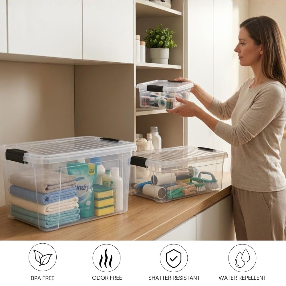 Superio boîte contenant crayons et perles pour loisirs créatifs organisés