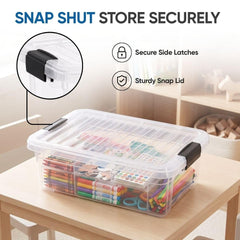 Superio boîte avec fournitures de bureau bien triées et visibles