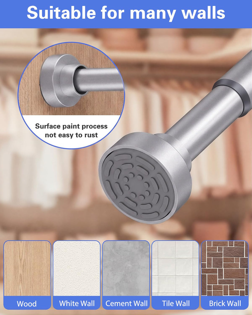 Supforce tringle utilisée comme rideau montre polyvalence et installation rapide