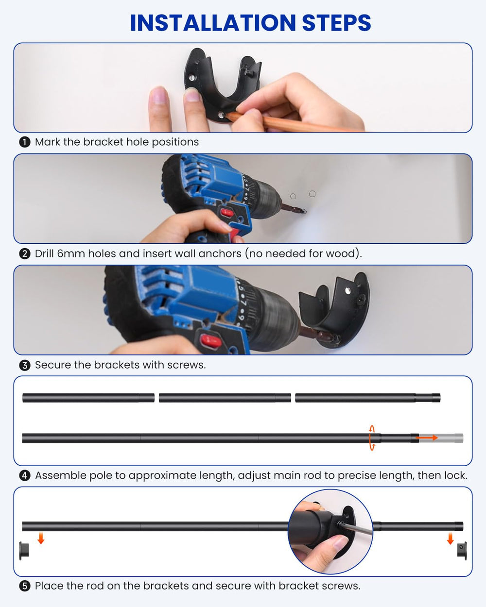Supforce fixation murale montrant vis serrée pour stabilité accrue