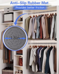 Supforce tringle installée dans placard organise vêtements sans percer