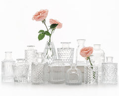 SUPMIND ensemble de 12 vases face avant montrant design vintage et élégance