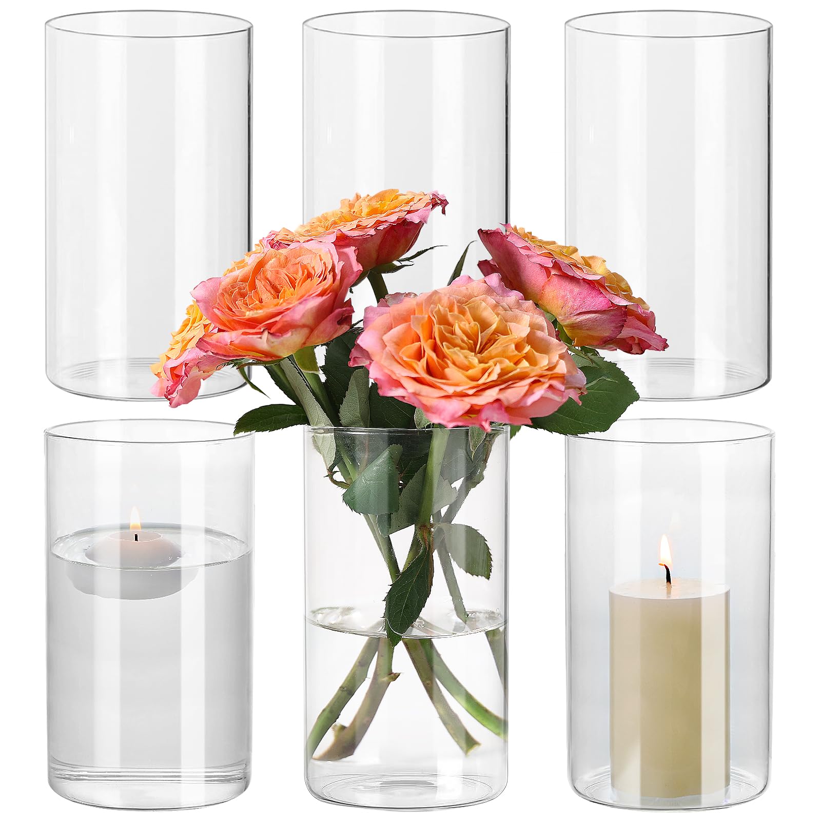 SUPMIND ensemble de six vases face montrant design épuré et polyvalence