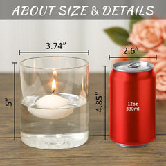 SUPMIND vue de profil d’un vase en verre clair montrant la base stable et la silhouette