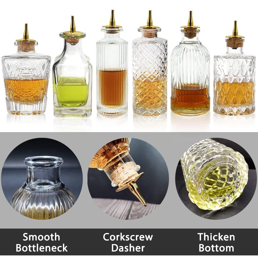 SuproBarware ensemble de six flacons pour organiser plusieurs bitters