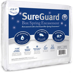 SureGuard housse box spring devant montrant protection complète