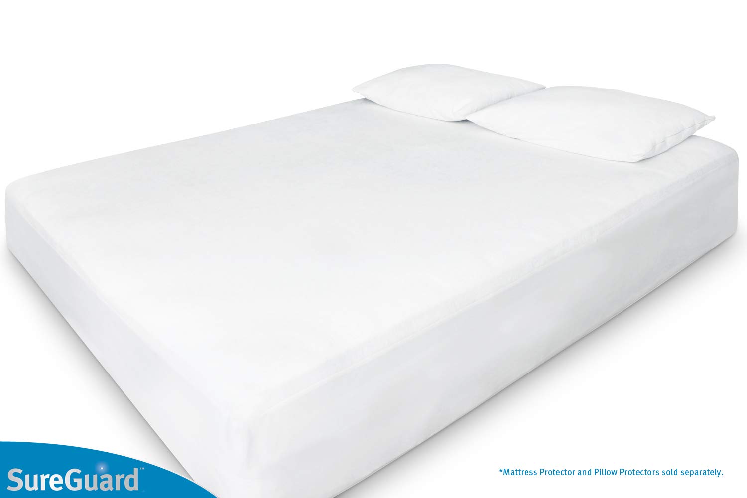 SureGuard housse posée sur matelas Full XL facilitant l’installation