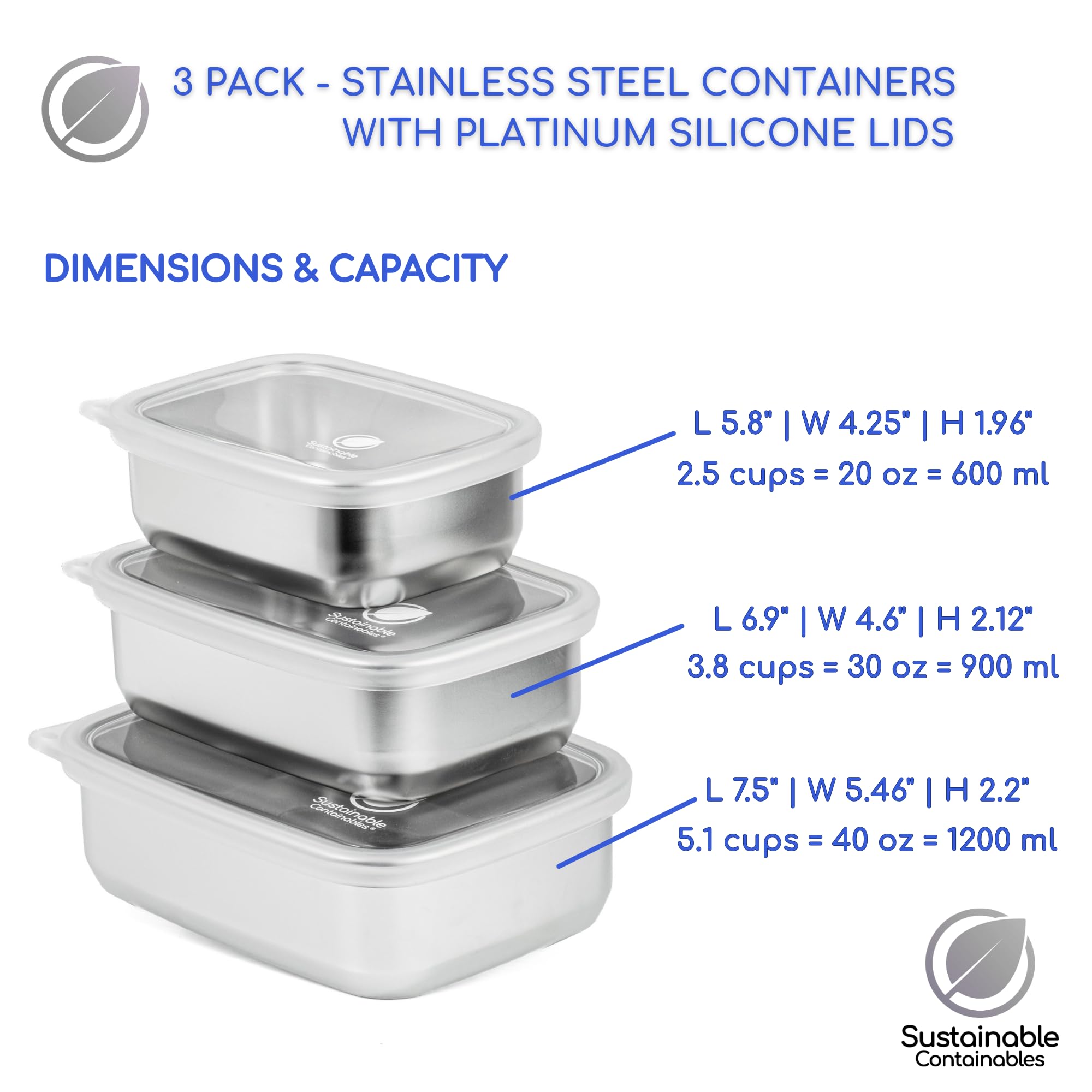 Sustainable Containables gros plan couvercle silicone transparent et joint étanche