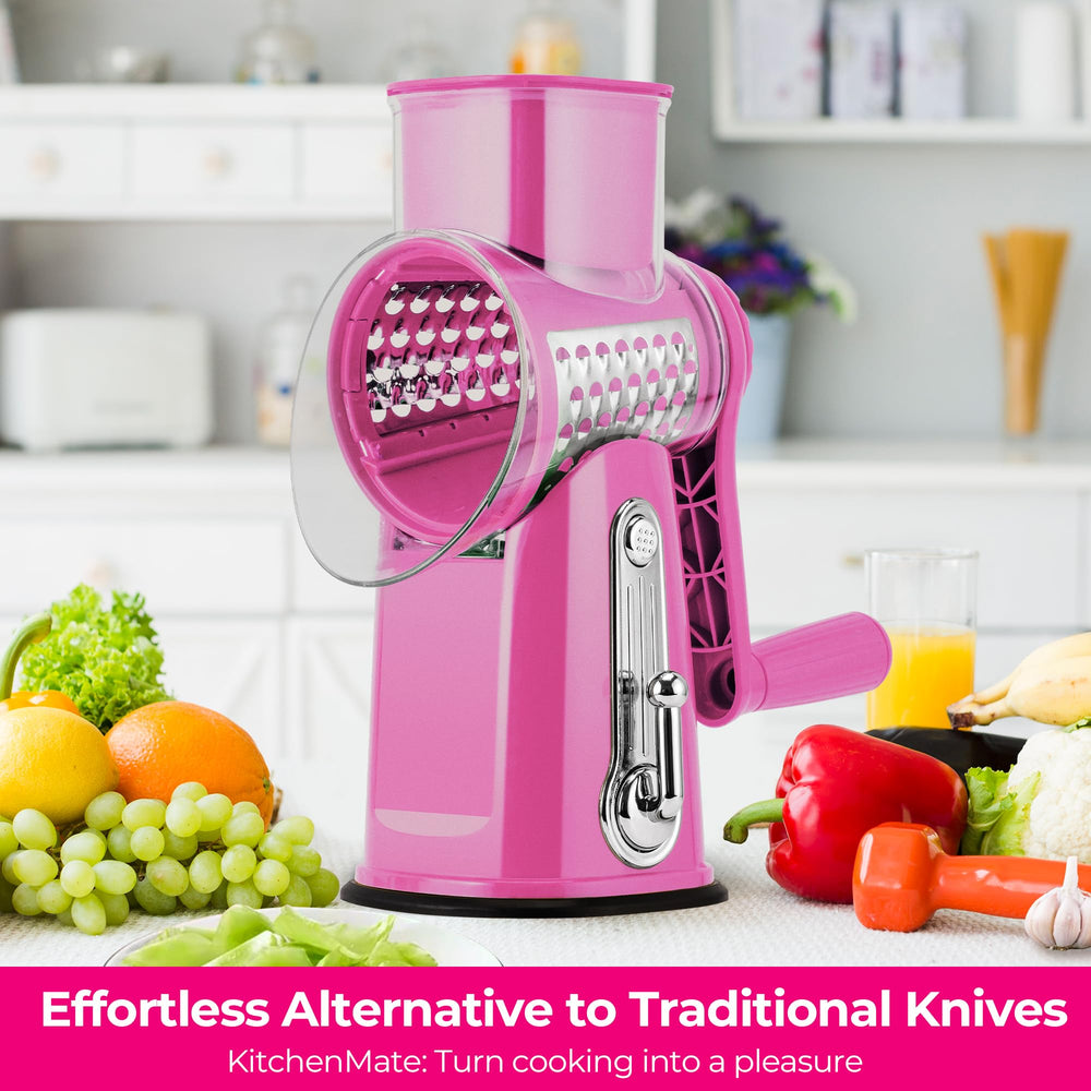 SUSTEAS assortiment de tranches et râpé présentant finitions variées pour recettes