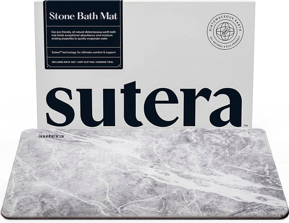 SUTERA tapis de granit vue frontale, élégance et absorption immédiate
