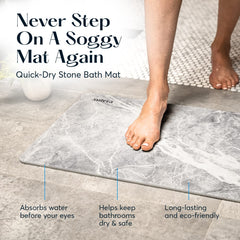 SUTERA tapis en usage après douche, sol sec et pieds sûrs