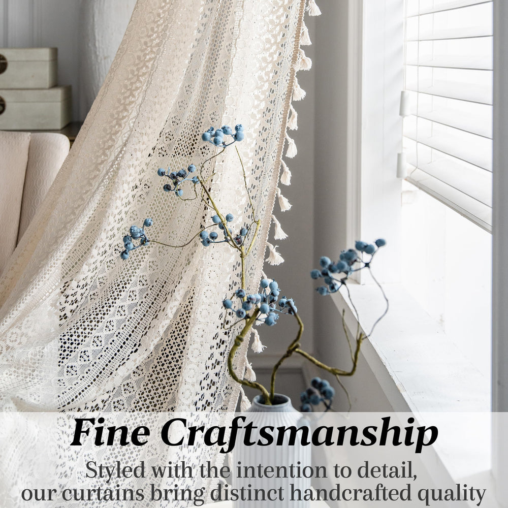 Sutuo Home gros plan du motif crochet révélant le tissage artisanal et apportant texture chaleureuse