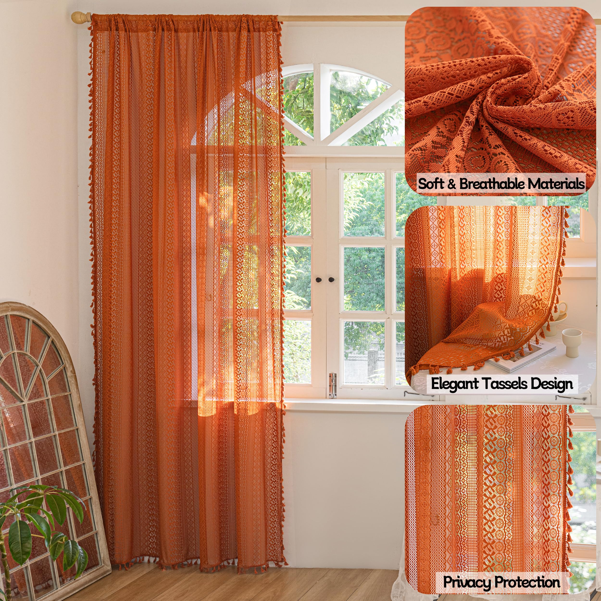 Sutuo Home gros plan maille crochetée montrant diffusion lumineuse